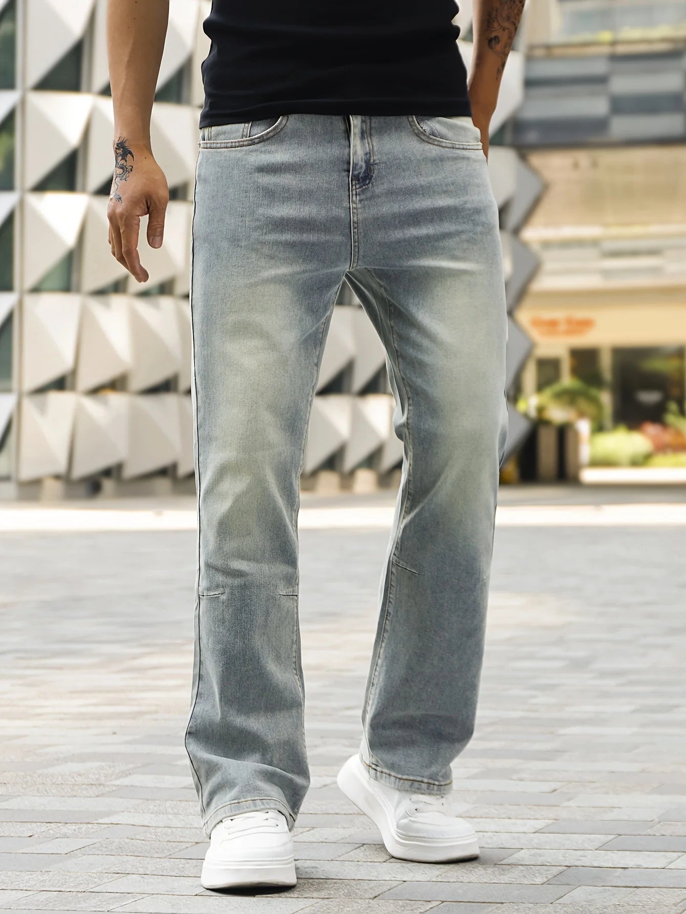 Men's Slim Fit Bootcut Denim Pants | Stylish Everyday Jeans