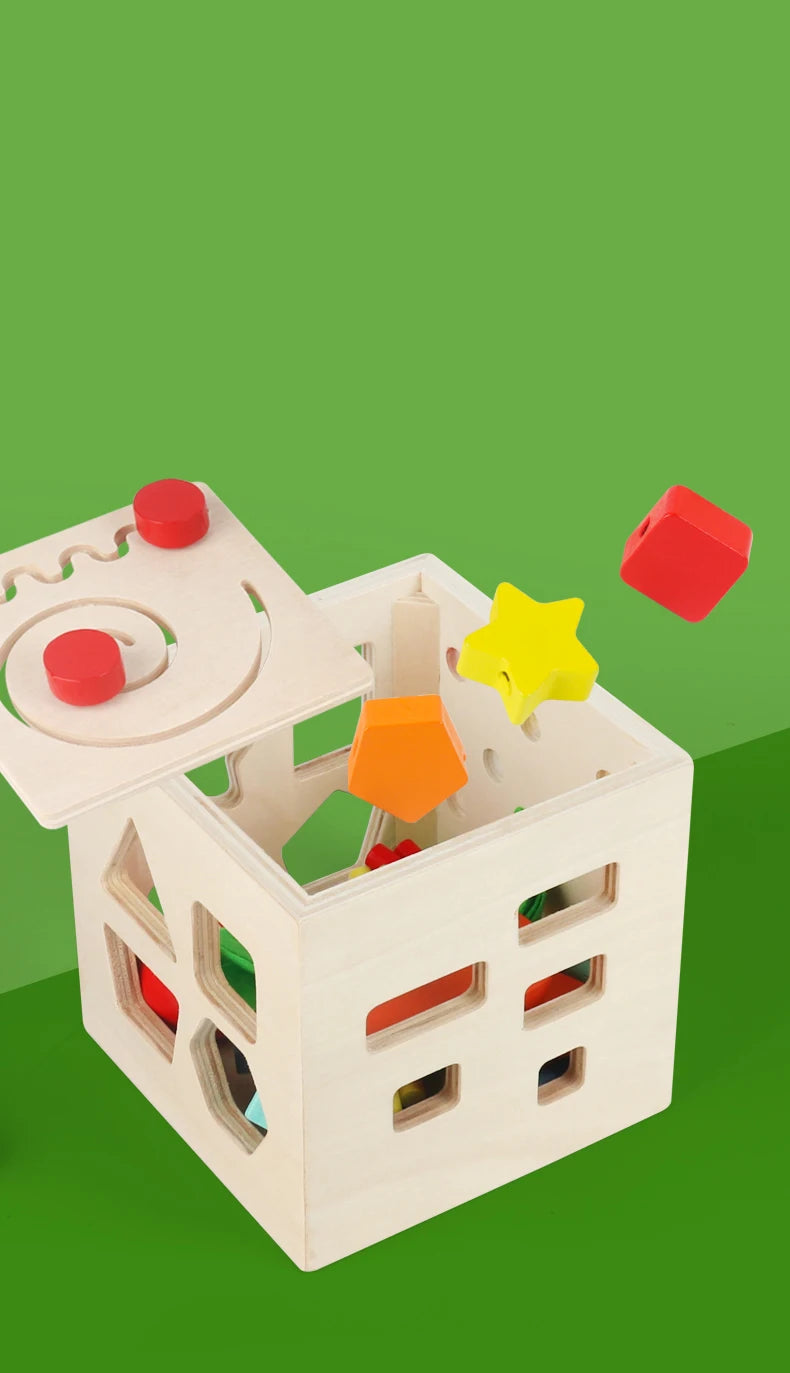 Educational Montessori Math Toy | Wooden Bead Wire Maze Puzzle