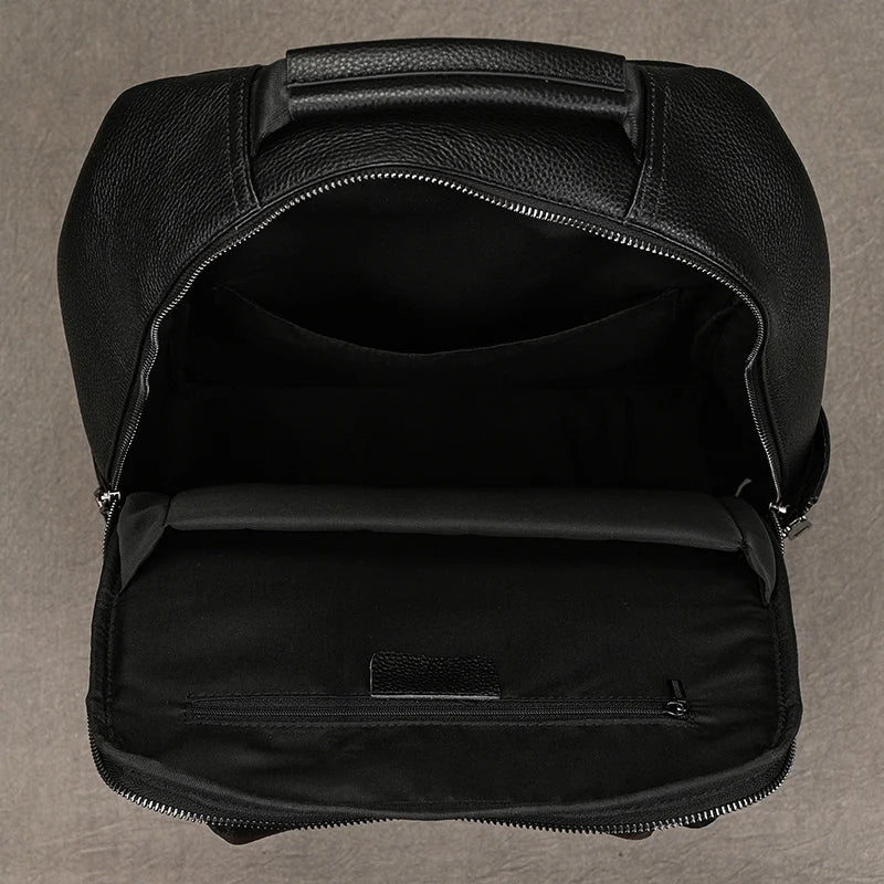 Stylish 15.6" Leather Backpack | Waterproof Travel & School Bag