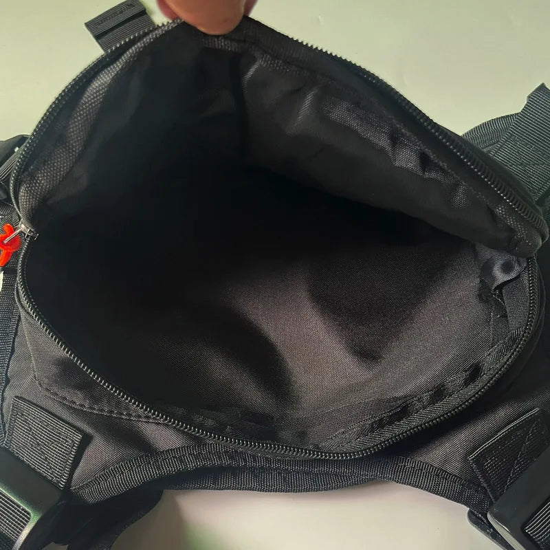 OutdoorStreetwear Men Chest Bag Trend Unisex Tactical Vest Backpack Multi-function Vest Pocket Sport Running Travel Chest Pack