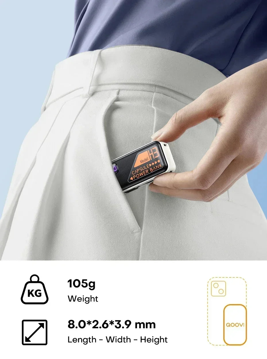 20000mAh Mini Power Bank with PD20W Fast Charging & Digital Display