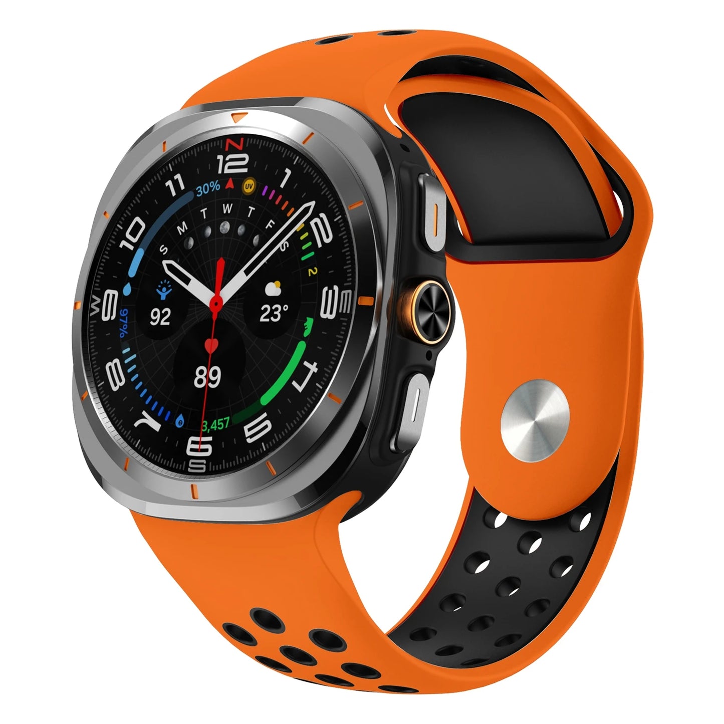 Two-Tone Silicone Watch Strap | Stylish Replacement Band