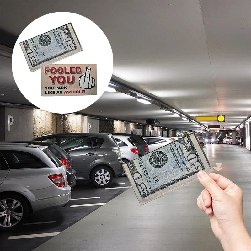 Parking Prank Cards | Funny Fake $50 Money Tickets for Bad Parkers