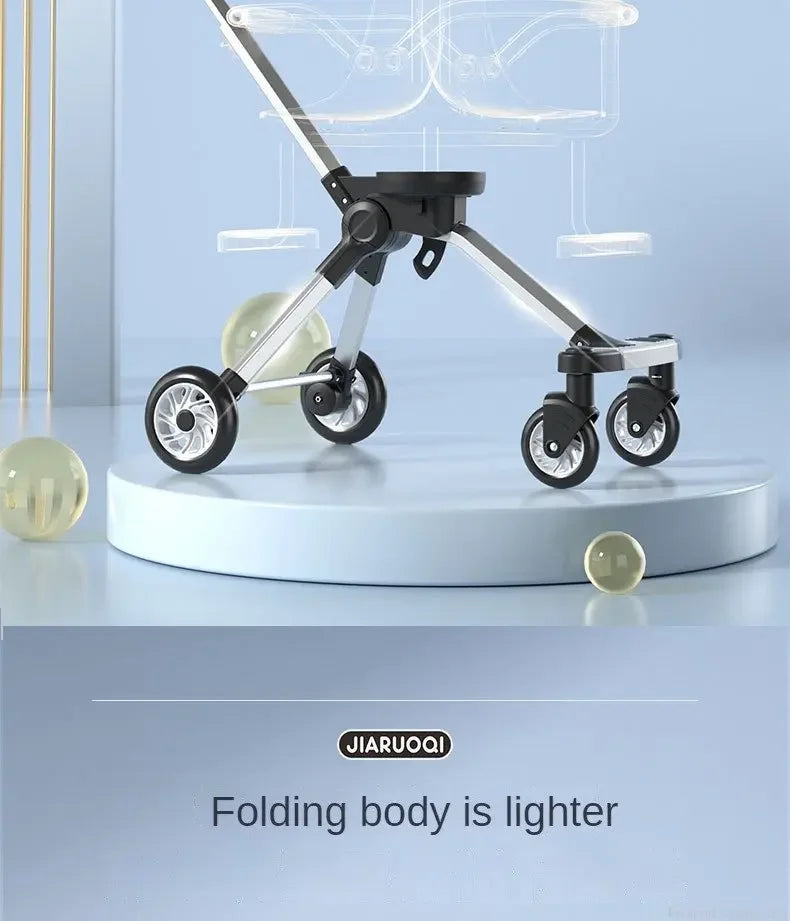 Lightweight Double Stroller with Canopy for Infants & Toddlers