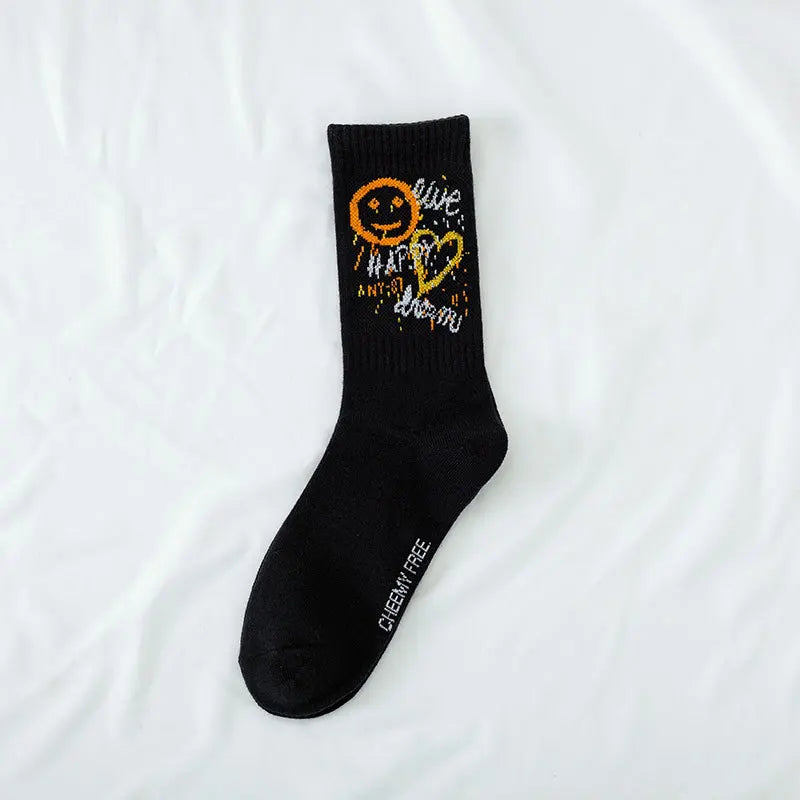 Casual Trendy Long Tube Socks | Antibacterial & Anti-Odor Comfort
