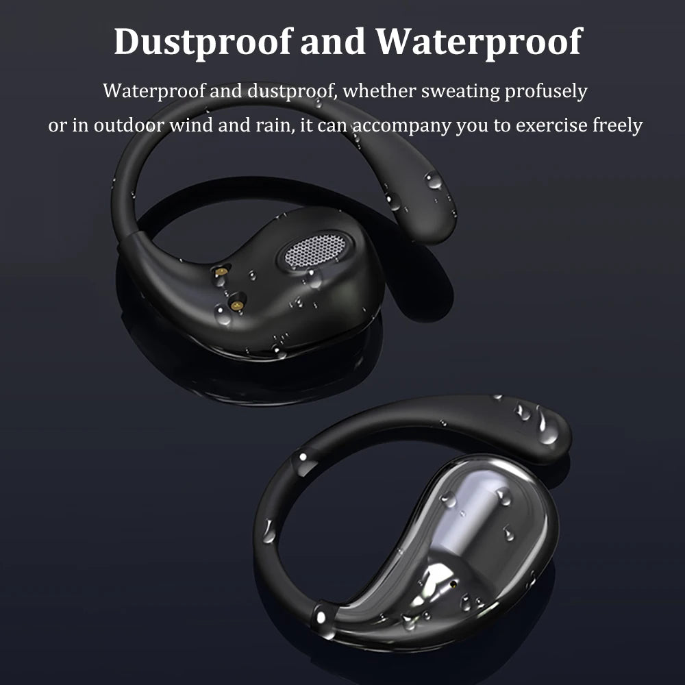 Waterproof Bluetooth 5.4 Ear Hook Wireless Headphones | HiFi Sound