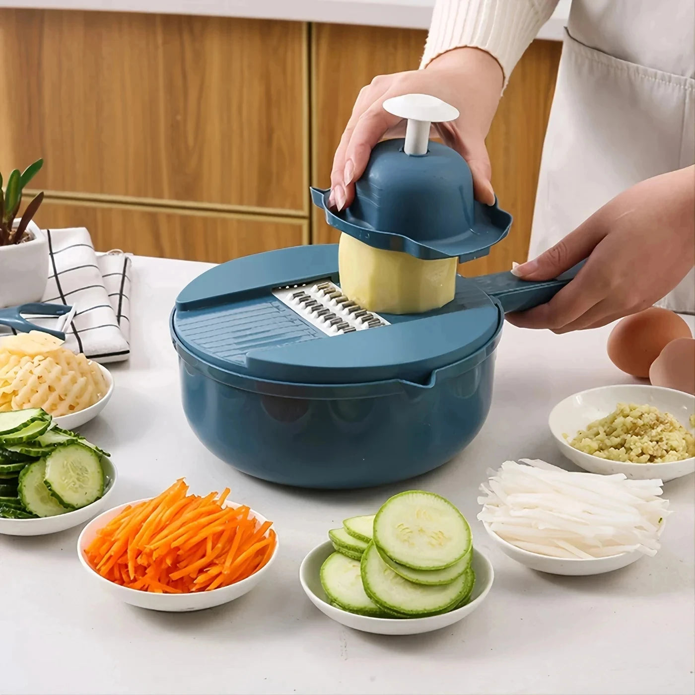 9-in-1 Vegetable Cutter | Multi-Functional Slicer & Grater