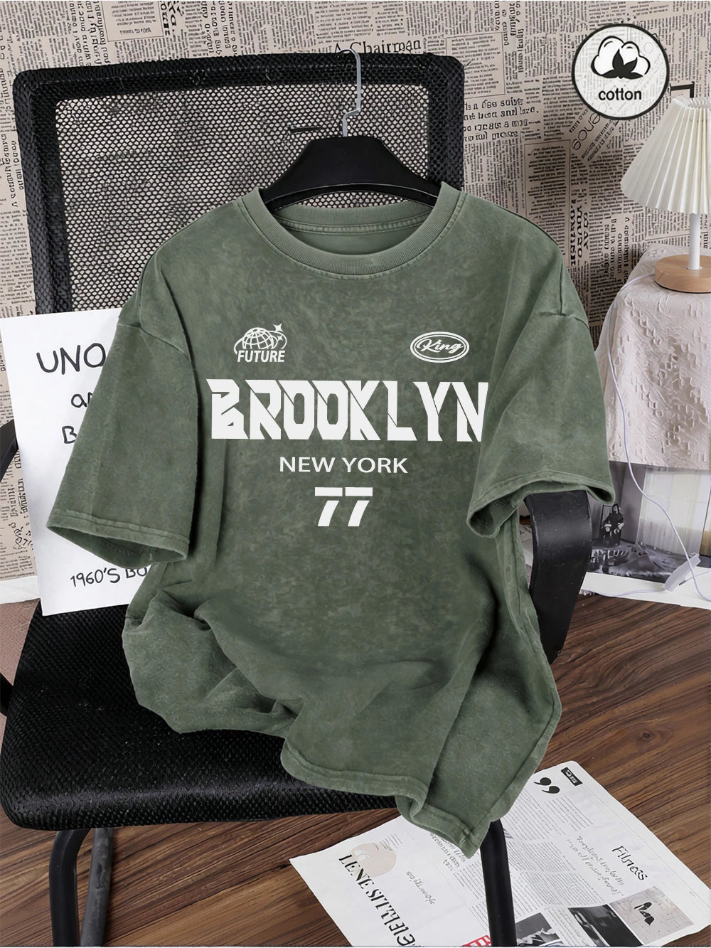 Men's Oversized Cotton T-Shirts | Casual Summer Short Sleeve Tops