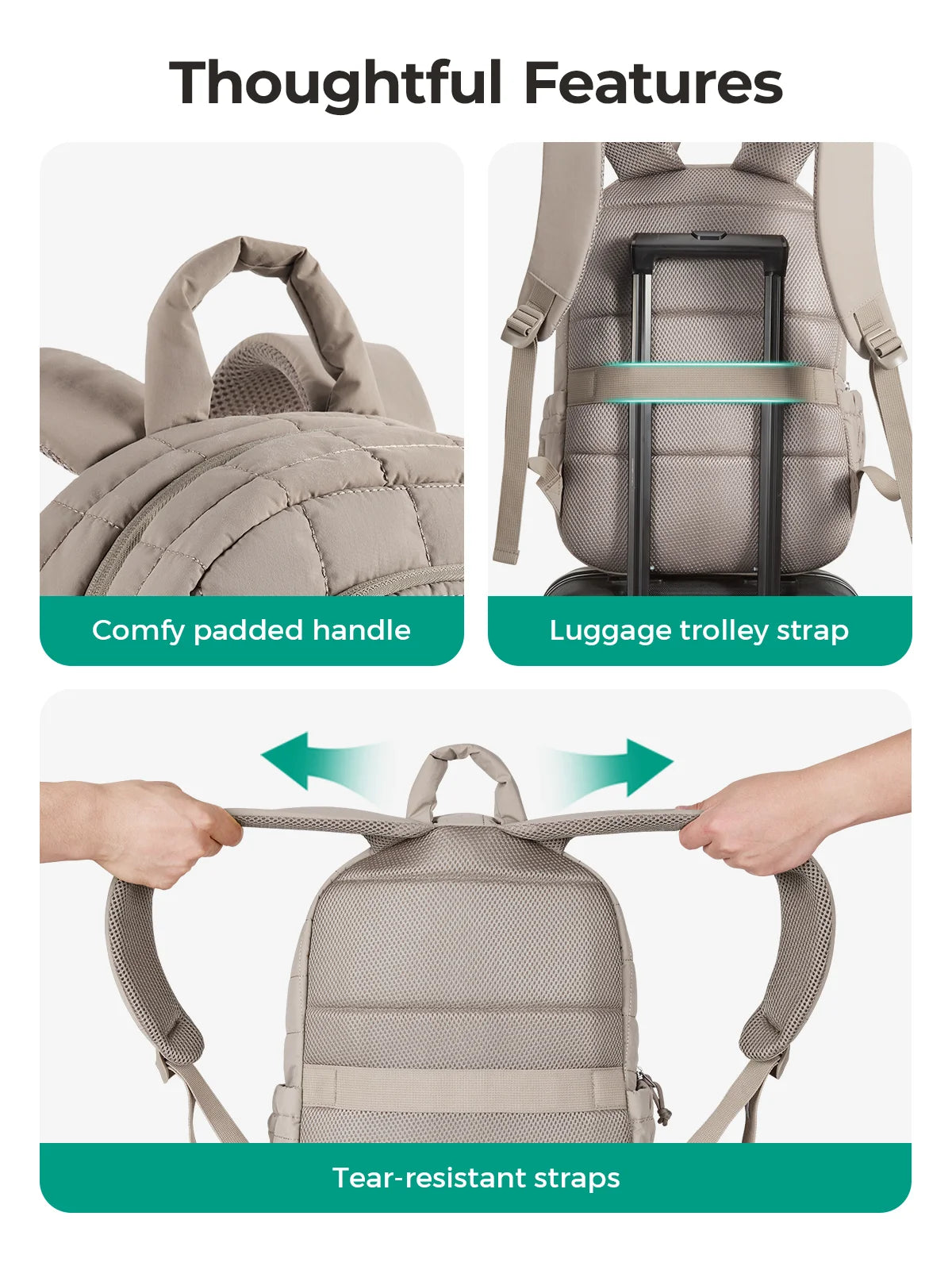 Stylish Water-Resistant Women's Travel Backpack | Perfect for College