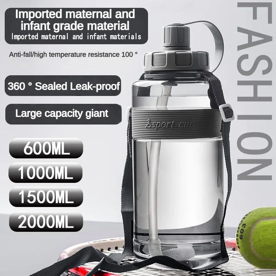 Large Capacity Water Bottle with Straw | BPA Free Fitness Hydration