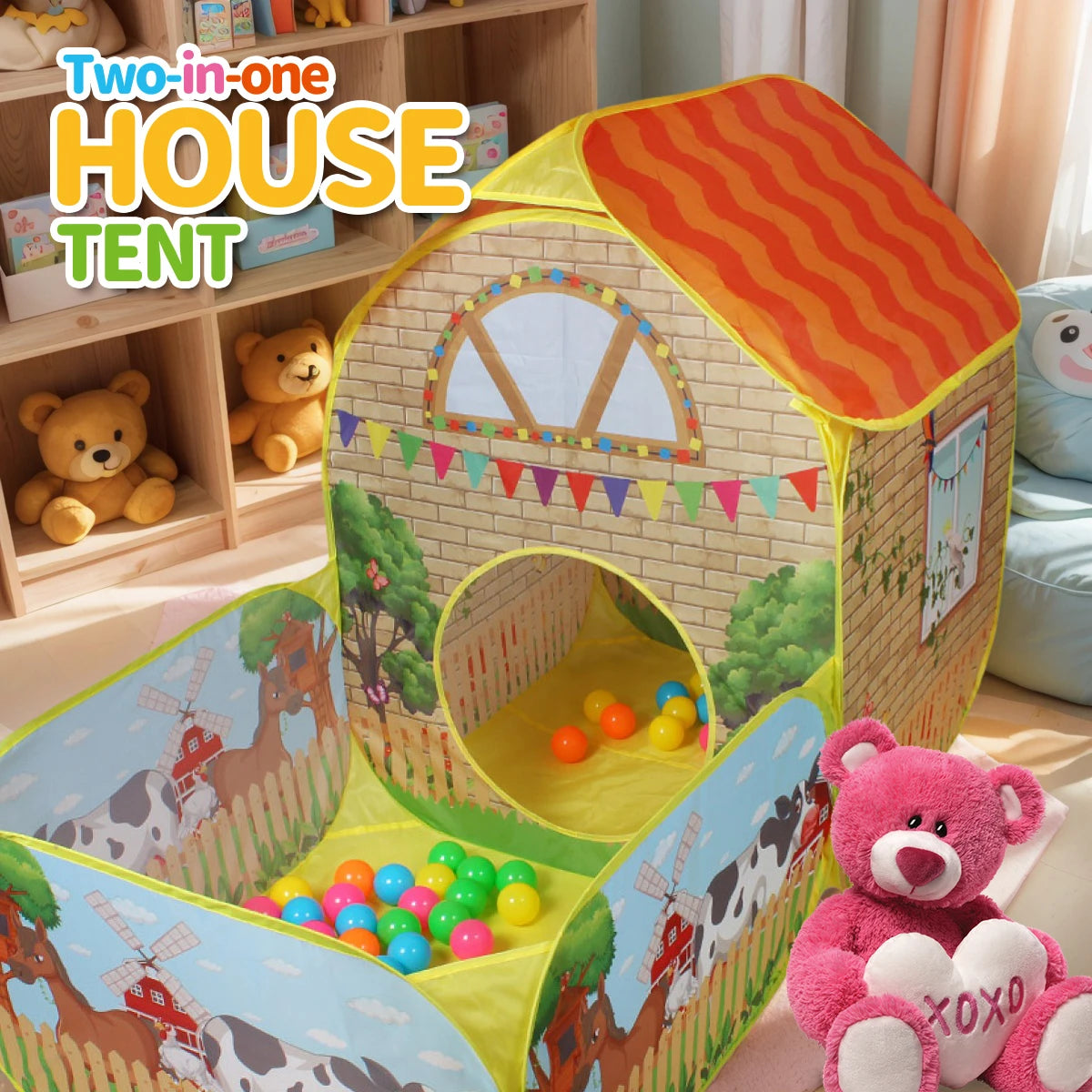 Children's Garden Villa Play Tent | Fun Outdoor Playhouse for Kids