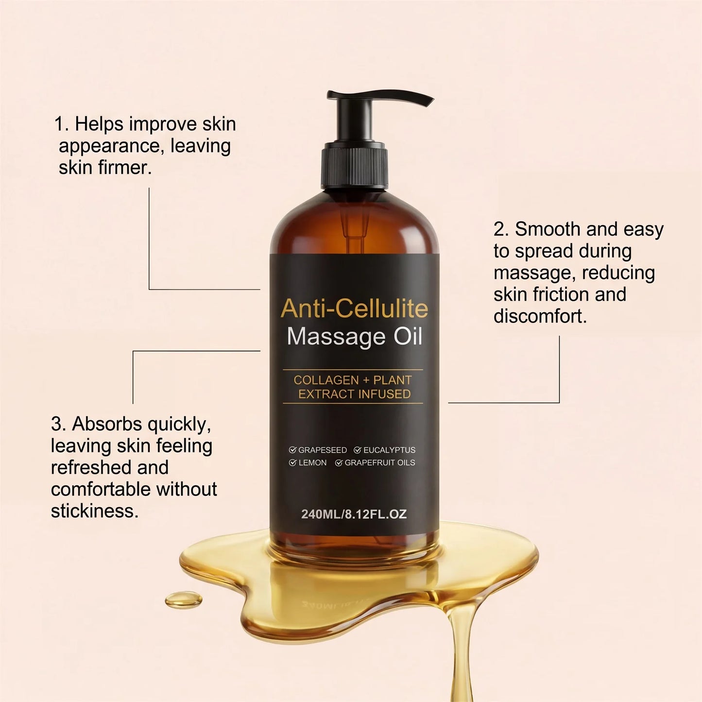 Collagen Firming Body Massage Oil | Smooth & Tone Skin