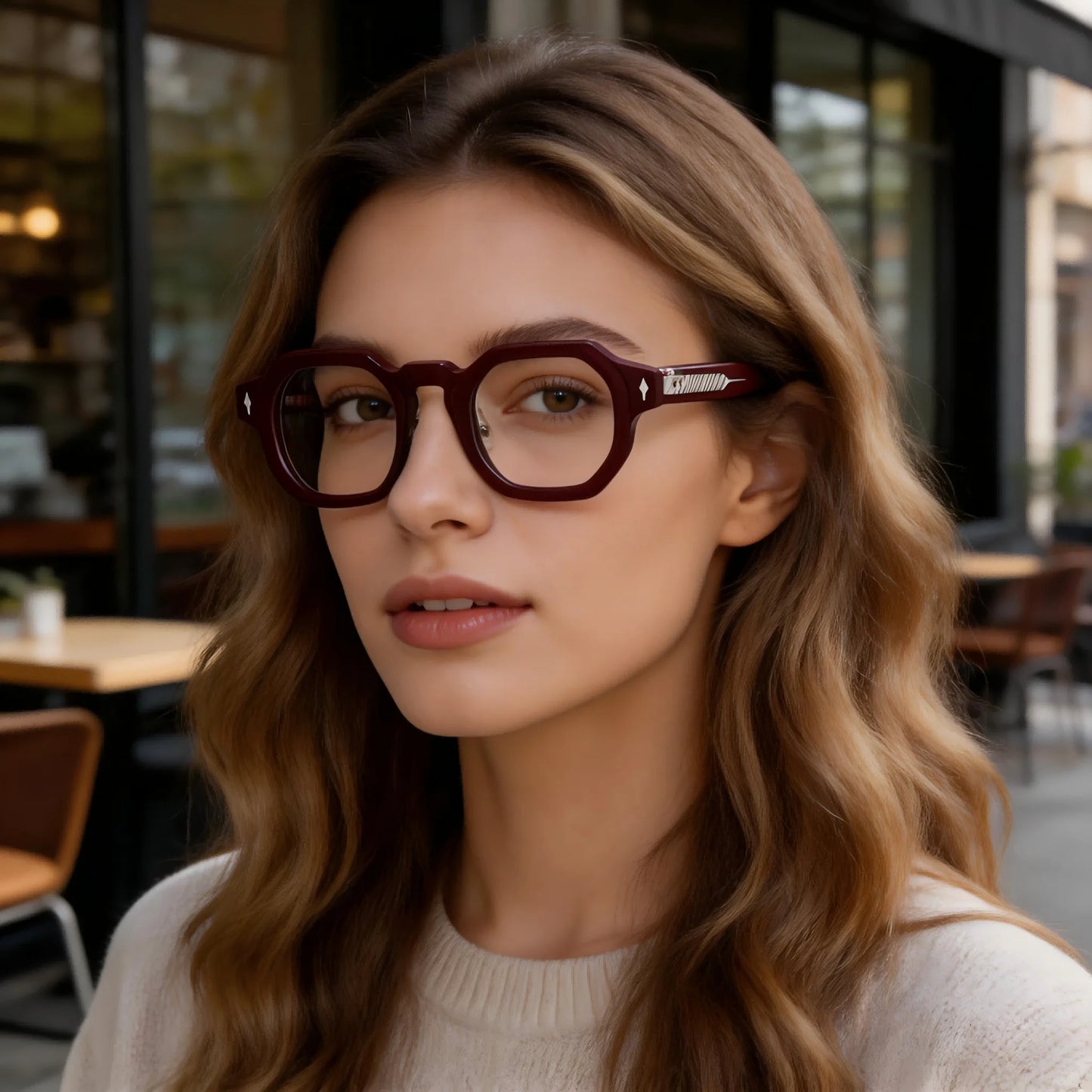 Stylish Hexagonal Acetate Eyeglasses Frames for Men & Women