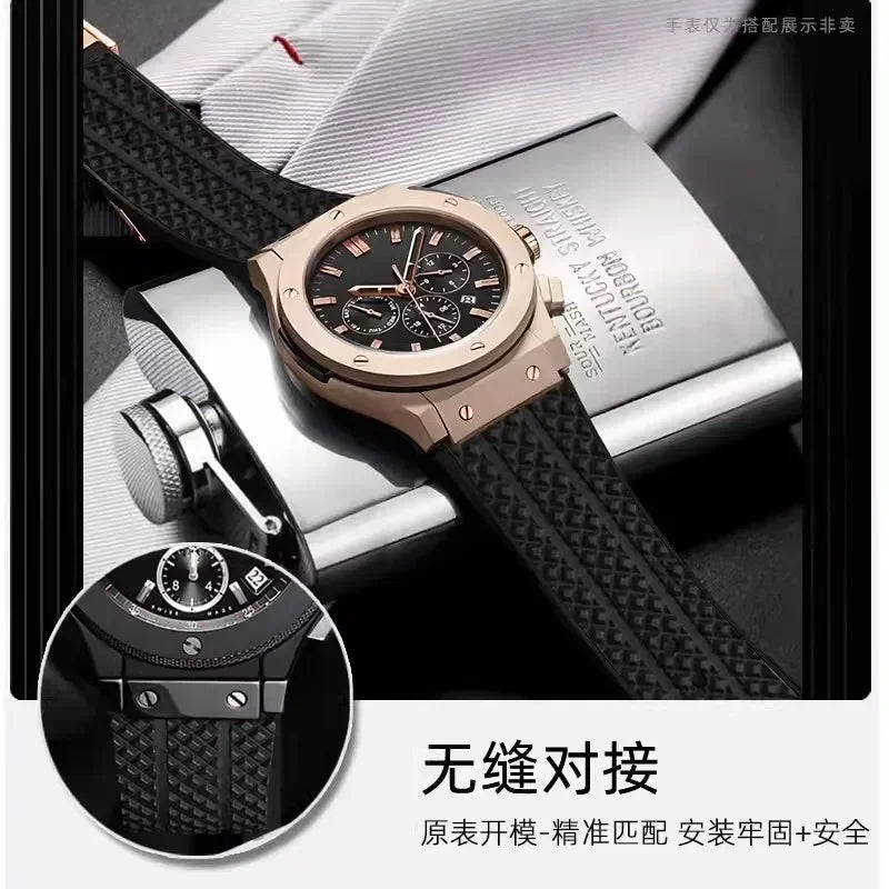 Waterproof Silicone Watch Band | Durable Men's Watch Strap