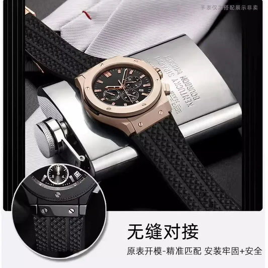 Waterproof Silicone Watch Band | Durable Men's Watch Strap
