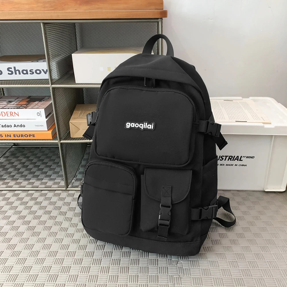 Stylish Versatile Solid Color Backpack for Work & Travel