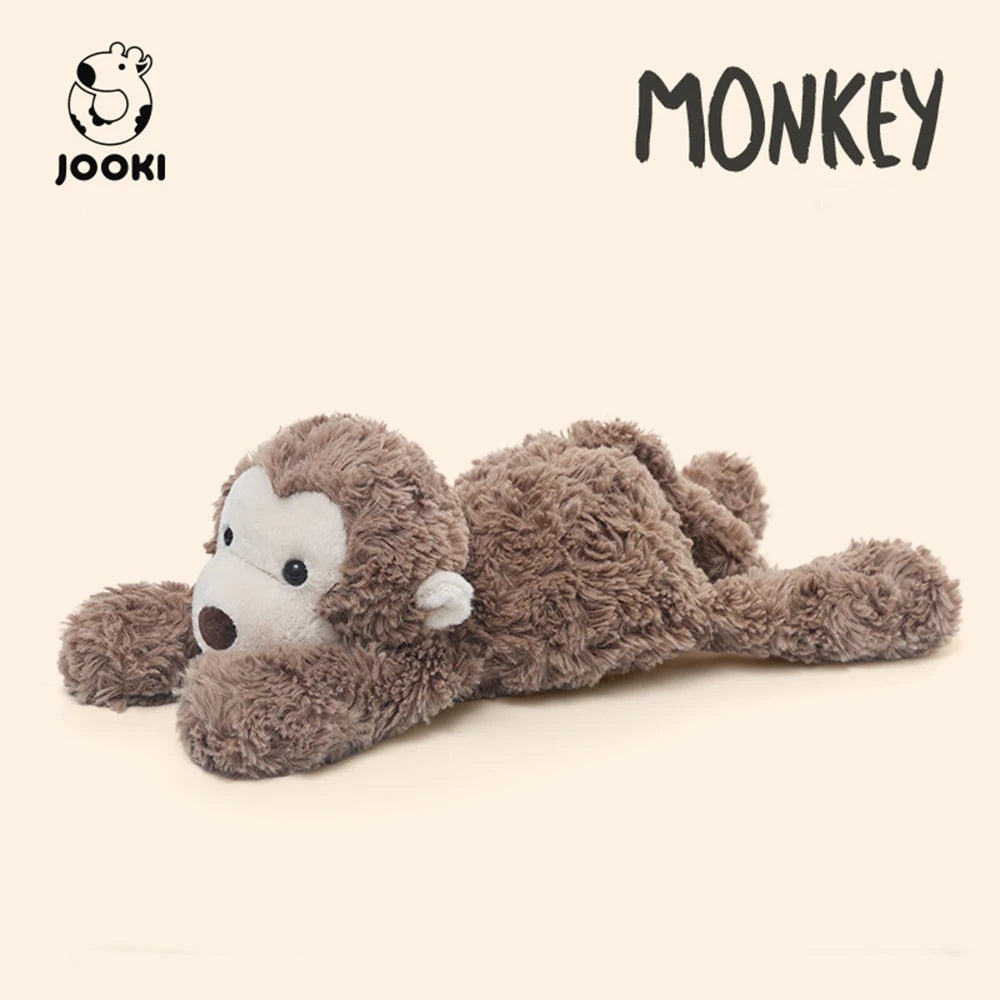 Cute Elephant, Hippopotamus, Monkey & Fox Plush Toy – Soft Stuffed Animal Sleeping Companion, Funny Room Decor Doll, Birthday Gift for Girls and Kids