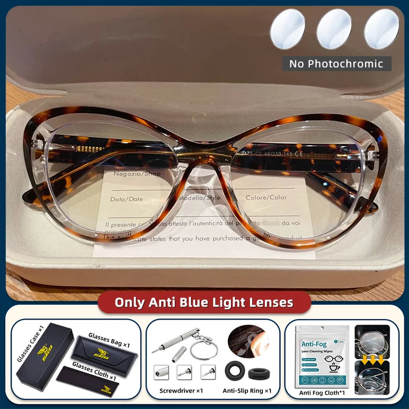Trendy Women's Cat Eye Blue Light Blocking Reading Glasses
