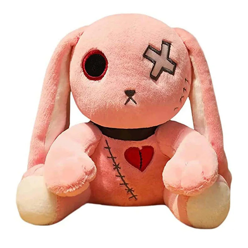 Spooky Gothic Bunny Plush Toy | Creepy Rabbit Horror Doll