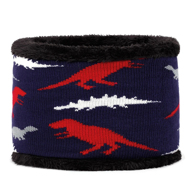 Kids Dinosaur Hat, Glove & Scarf Set | Warm Winter Accessories