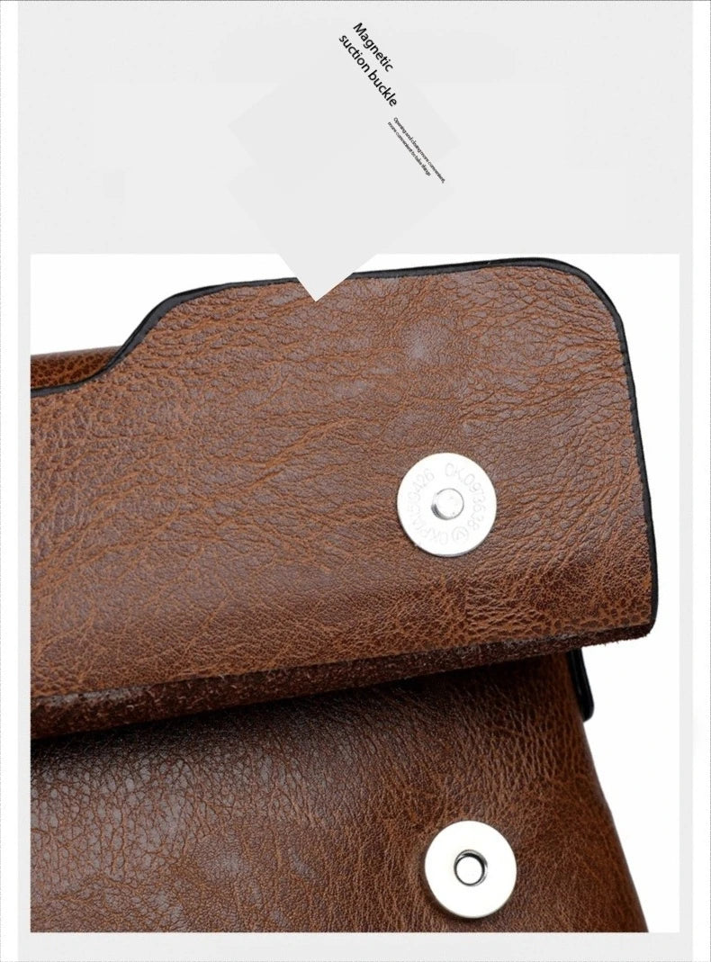 Stylish PU Leather Business Shoulder Bag | Ideal for Professionals
