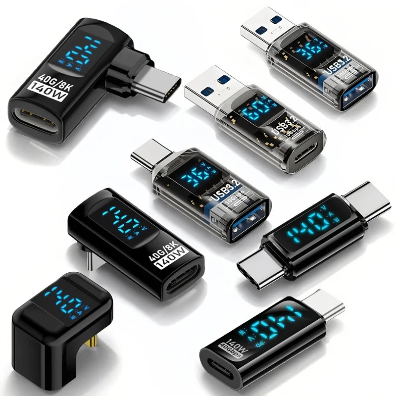140W USB Type C Converter Adapter for Fast Charging & 8K Video