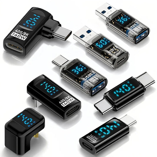 140W USB Type C Converter Adapter for Fast Charging & 8K Video