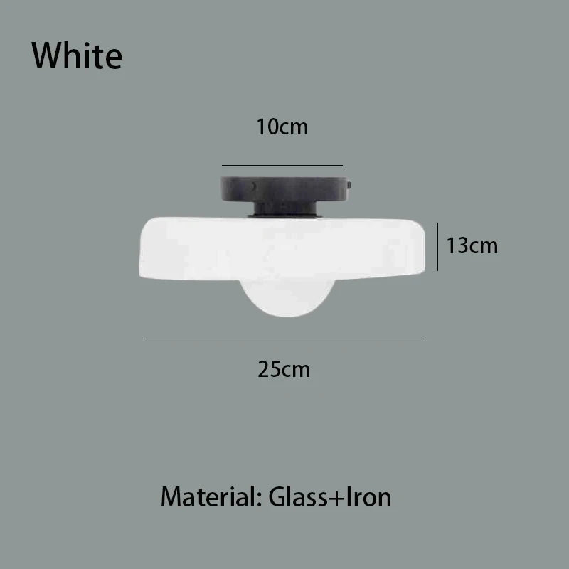 Multi-Colored Glass Ceiling Light | Modern Vintage Lighting Fixture