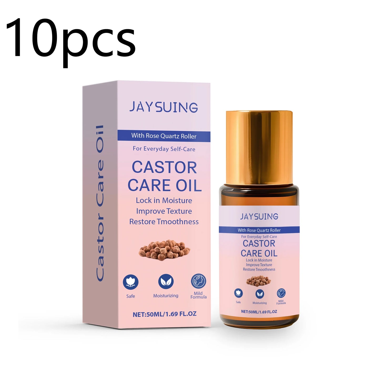 Portable Castor Oil Roll On Moisturizer for Dry Skin Relief