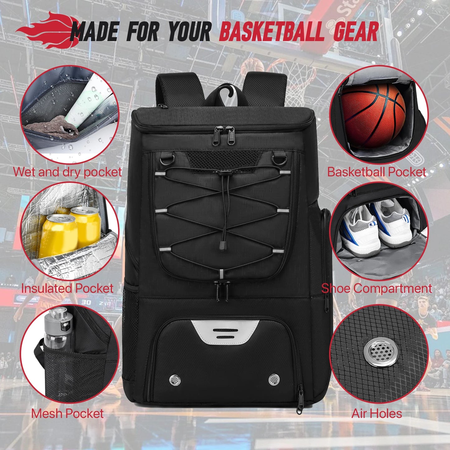 Versatile Sports Backpack with Shoe Compartment | Ultimate Training Gear