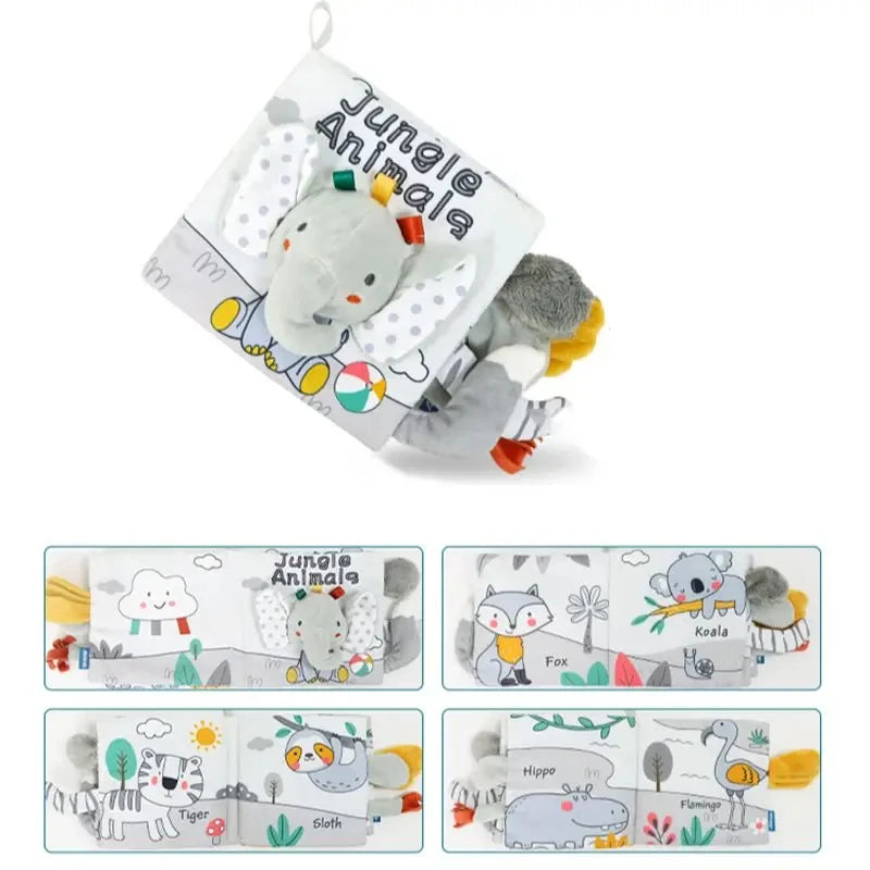 Soft Baby Cloth Animal Book | Engaging Sensory Learning Toy