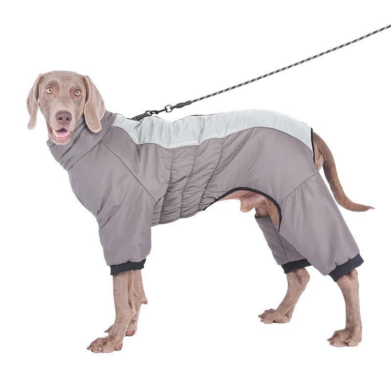 Waterproof Dog Rompers Jumpsuit | Winter Overalls for Large Dogs