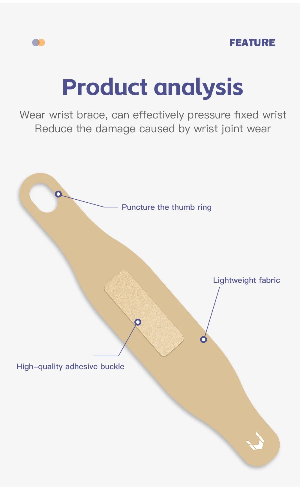 Adjustable Flexible Splint Wrist Thumb Support Brace for Pain Relief