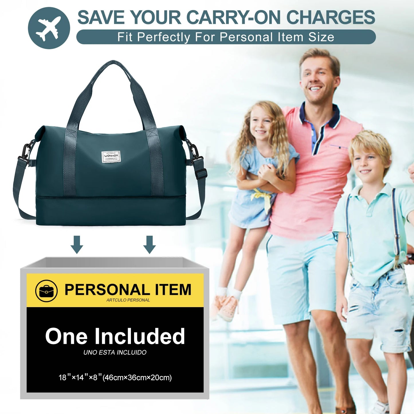Large Capacity Lightweight Travel Duffle Bag for Weekend Adventures