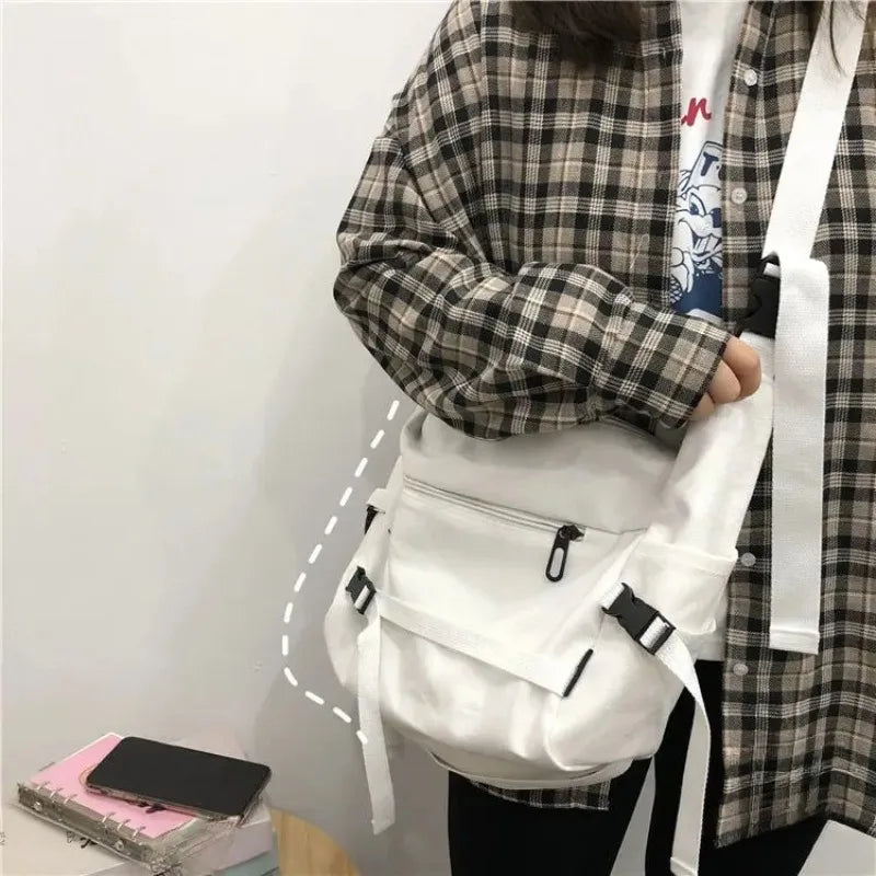Stylish Canvas Messenger Bag | Versatile & Spacious Travel Companion