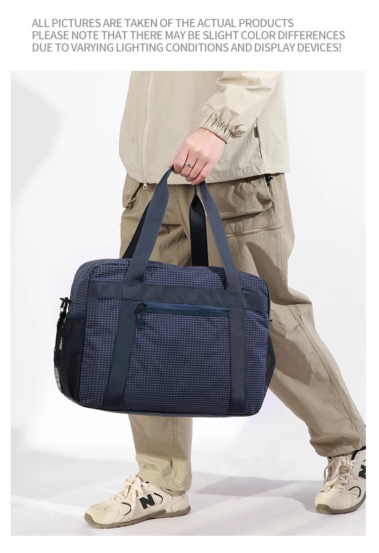 Large Capacity Nylon Tote Bag | Perfect for Travel & Gym