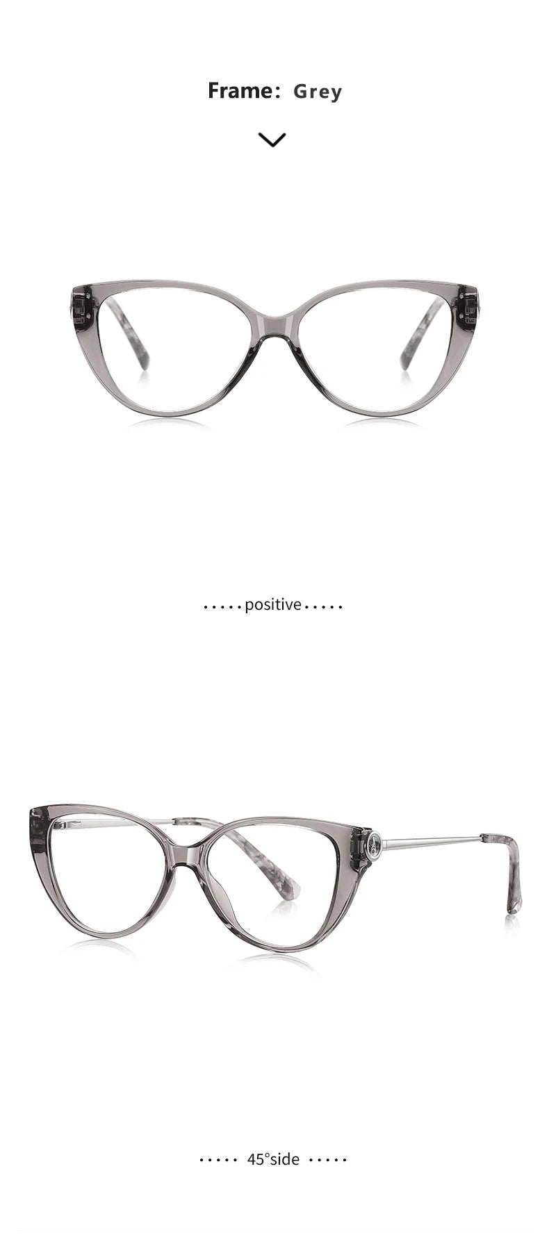 Fashionable Women's Spring Cat Eye Prescription Glasses 2026