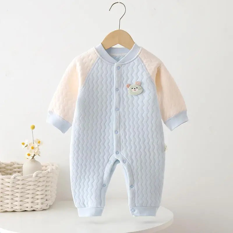 Cute Baby Long Sleeve Cartoon Bodysuit | Warm & Cozy Romper