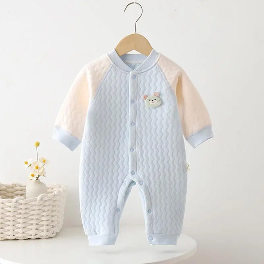 Cute Baby Long Sleeve Cartoon Bodysuit | Warm & Cozy Romper