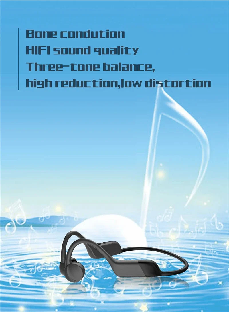 Wireless Bone Conduction Earphones | Waterproof Bluetooth Headphones