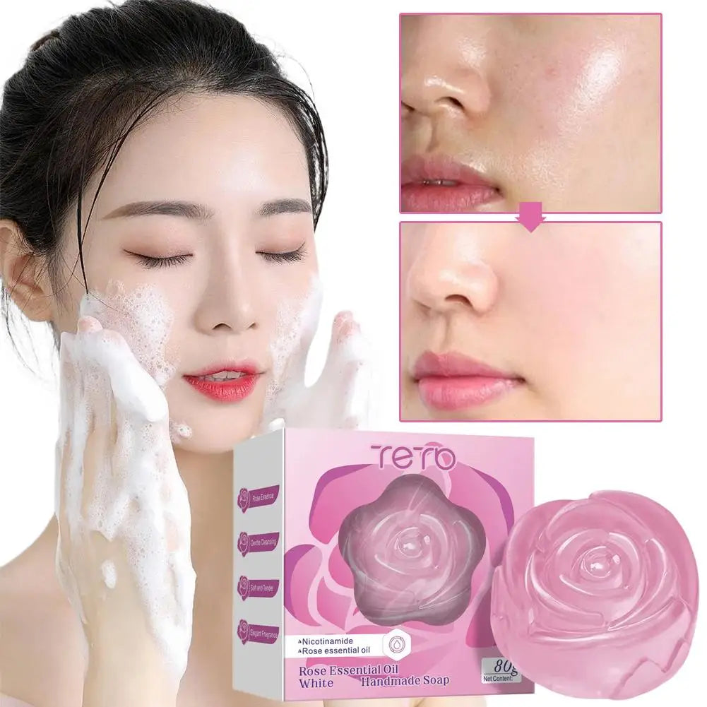 Rose Oil Whitening Soap | Brightening & Nourishing Cleansing Bar