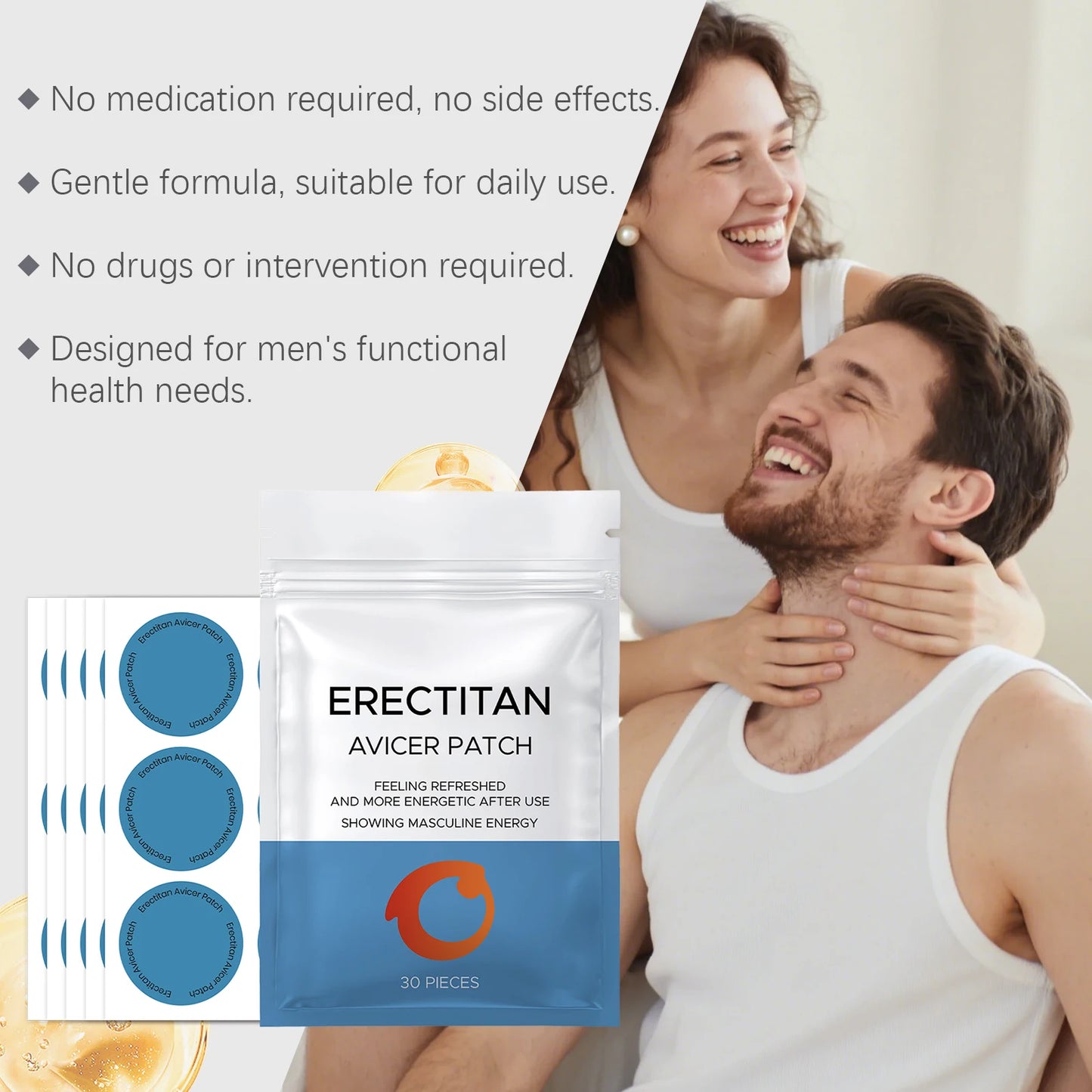 Men's Daily Skin Care Patch | Gentle Nourishing Formula for All Skin Types