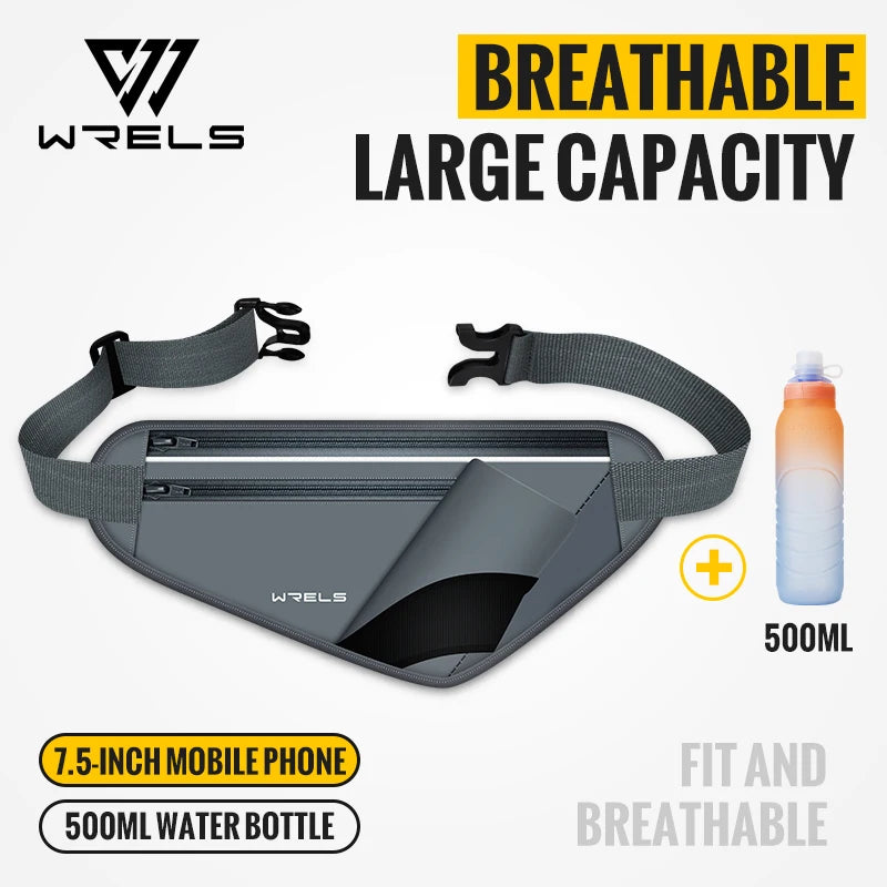 Adjustable Running Hydration Belt with Water Bottle Holder