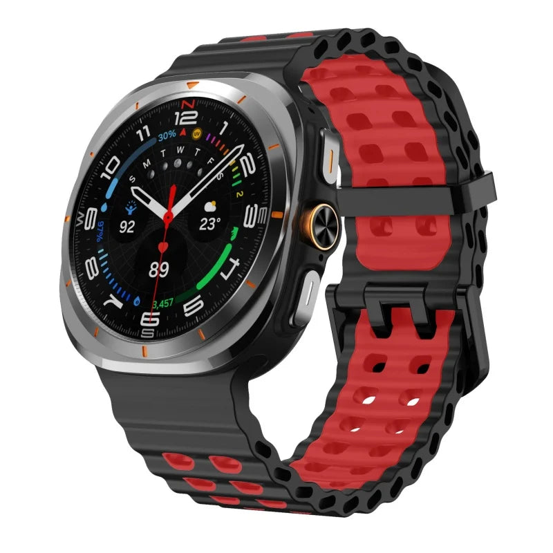 Silicone Sports Strap for Galaxy Watch | Breathable Marine Band
