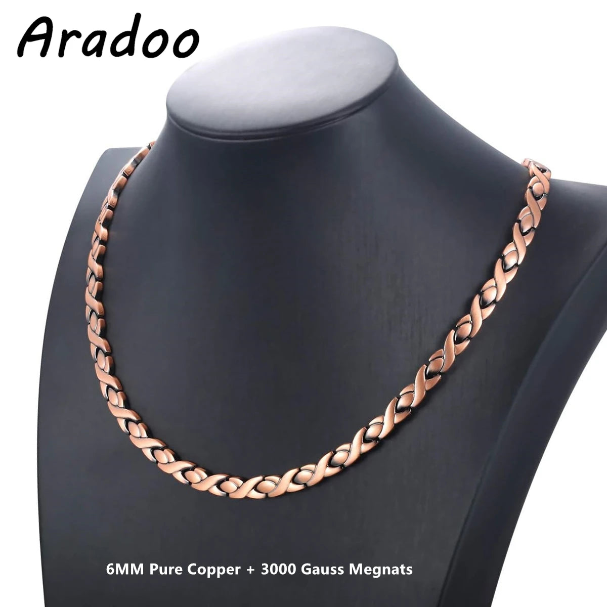 Magnetic Copper Necklace for Women | Leaf-Shaped Jewelry Gift