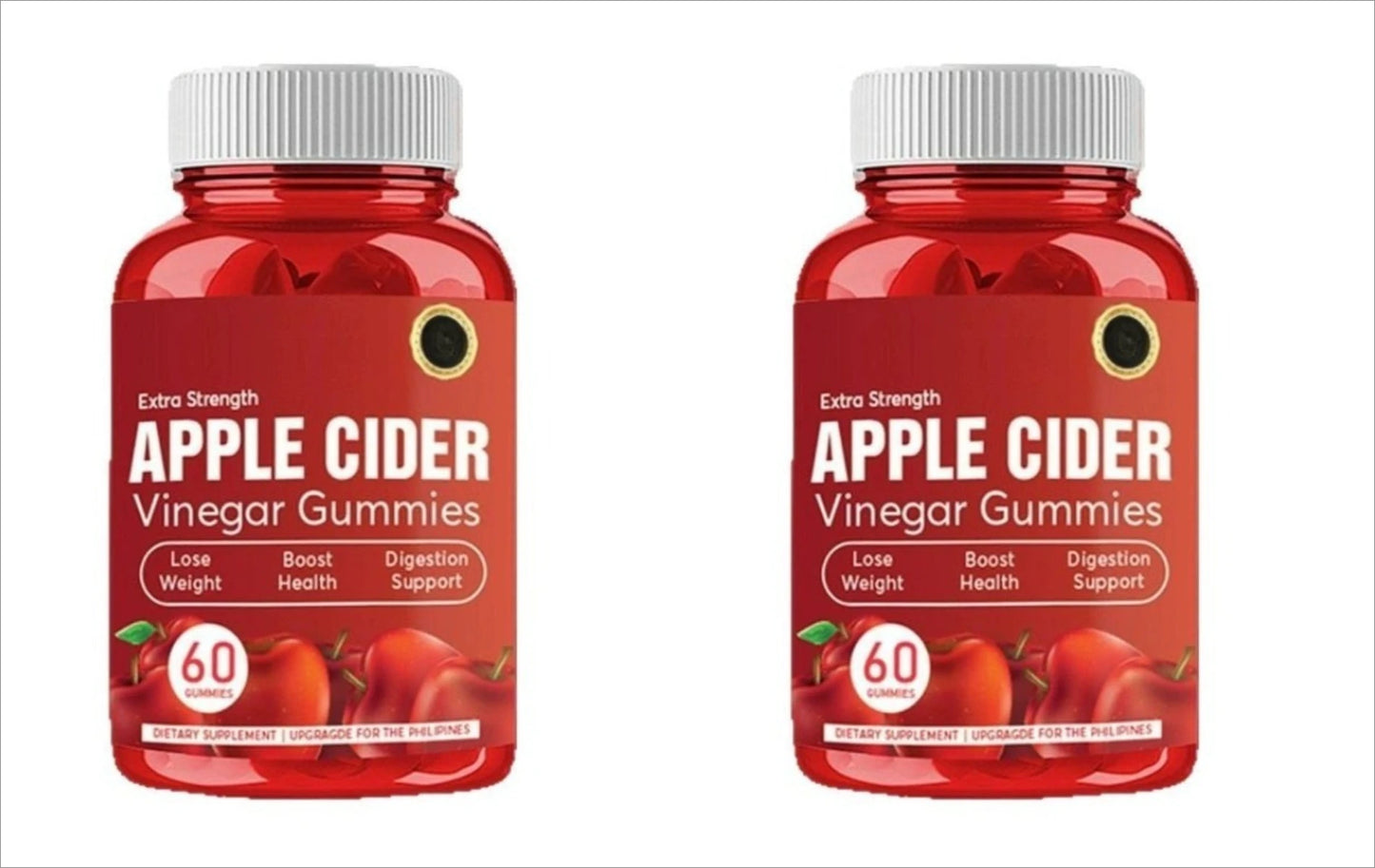 Apple Cider Vinegar Gummies with Vitamin B12 | 60 Count Supplement