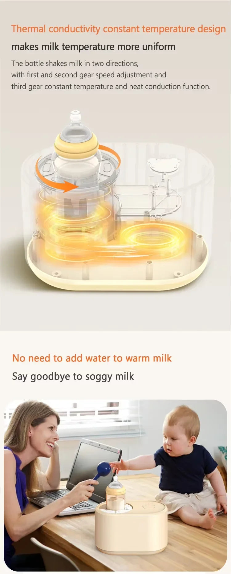 USB Smart Electric Milk Powder Mixer | Effortless Formula Maker