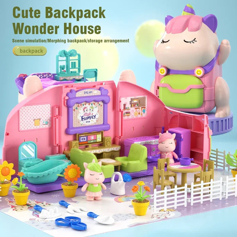 Miniature Doll House Playset | Enchanting Princess Scene for Kids