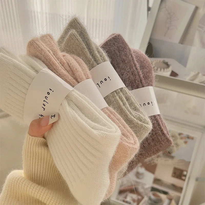 Women's Cashmere Wool Thermal Socks | Thick Warm Winter Socks