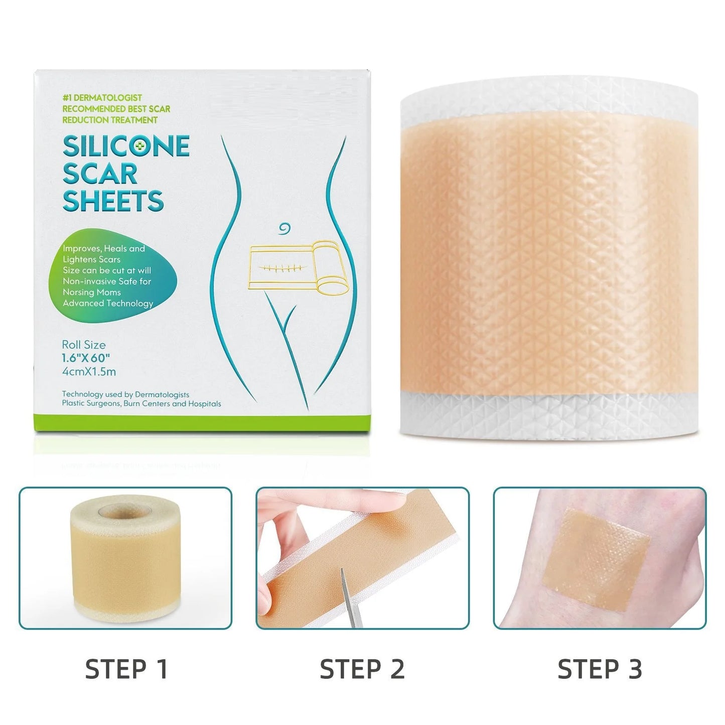 Silicone Scar Removal Strips | Effective Acne & Keloid Treatment
